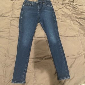 Good American skinny high waisted good leg jeans